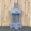 Product image 5 of the product “Japanese style Garden Lantern, made from Andesit Stone. Multipart. 75 cm Height, Roof is 30 cm width. ”